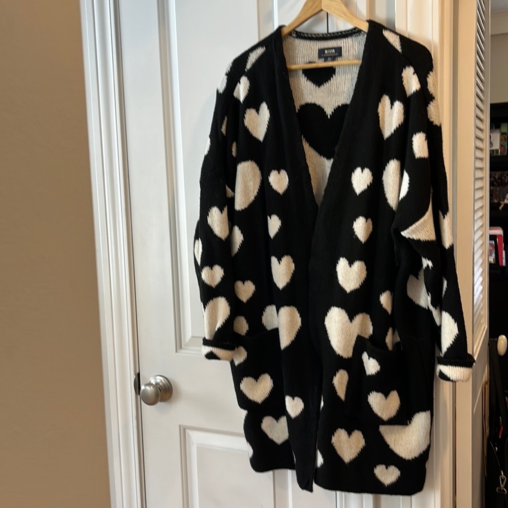 Anthropologie Heart Cardigan by Maeve
